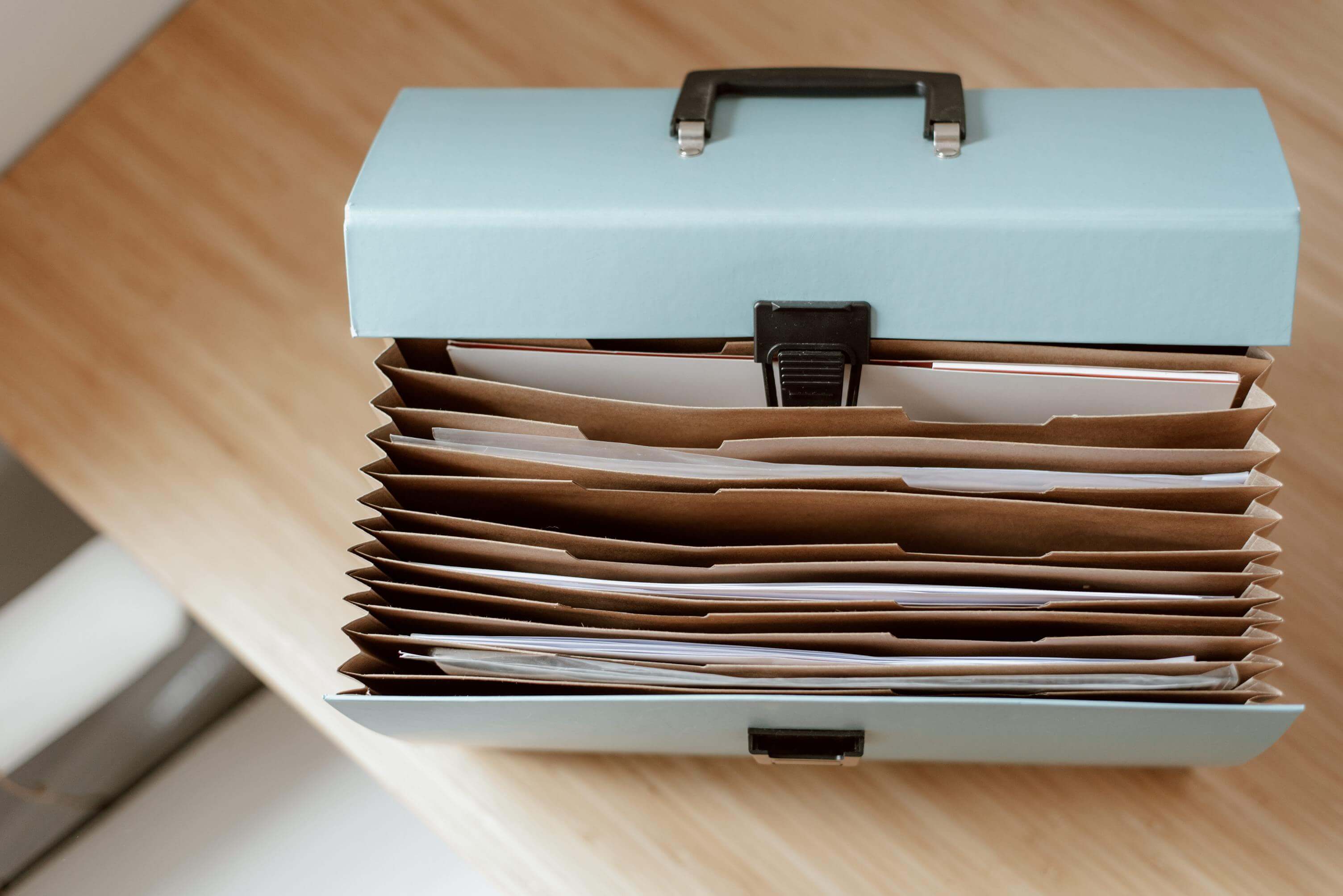 A briefcase for documents