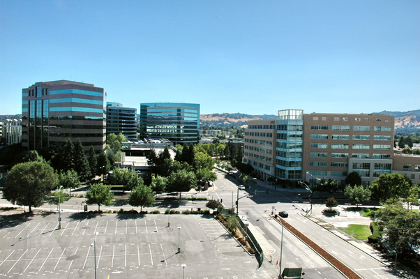 View of office buildings