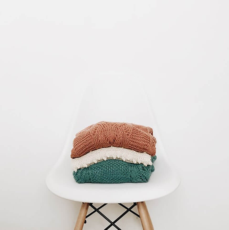 Folded sweaters